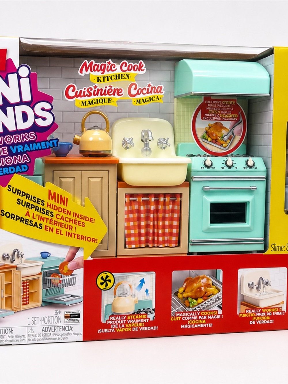 Kitchen Mini brands  Playset - Mint & Cream Toy Kitchen